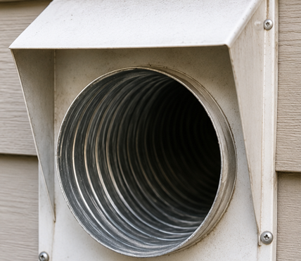 Dryer vent after deep cleaning service in Richardson TX
